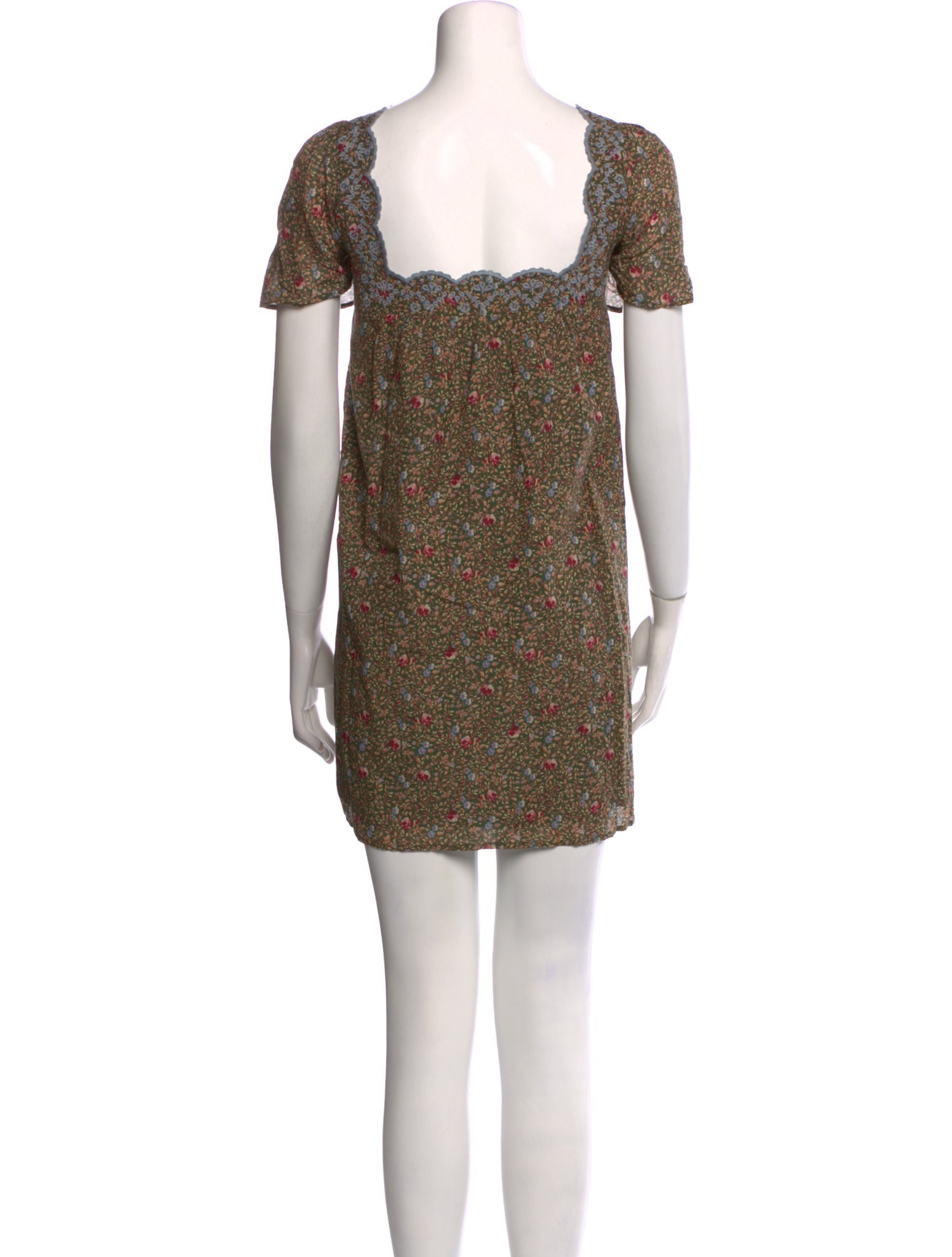 Sézane Floral Print Mini Dress